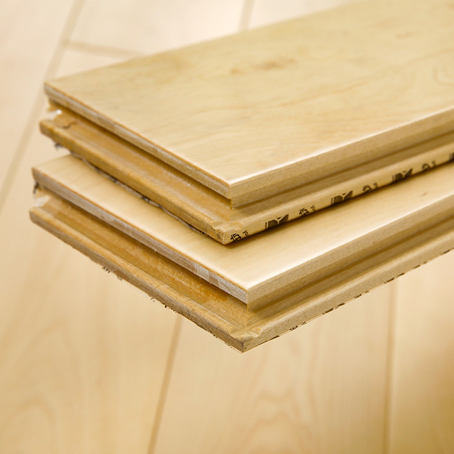 أرضيات خشبية صلبة من خشب القيقب الداخلي من المصنع الصيني، انقر فوق طائرة ناعمة لتزيين الأرضيات وغرفة المعيشة وغرفة النوم الخاصة