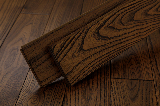 حار بيع الأرضيات الصلبة الصلبة المصنوعة من الحبوب الطبيعية متعرجة الأرضيات الداخلية للمنزل نمط الجوز