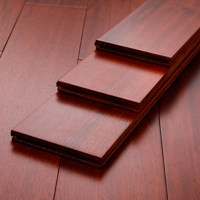 أرضيات خشبية صلبة من الورق الخشبي عالية التكلفة وأرضيات داخلية من الخشب الصلب من Pometia الطبيعي T&G Click Lock